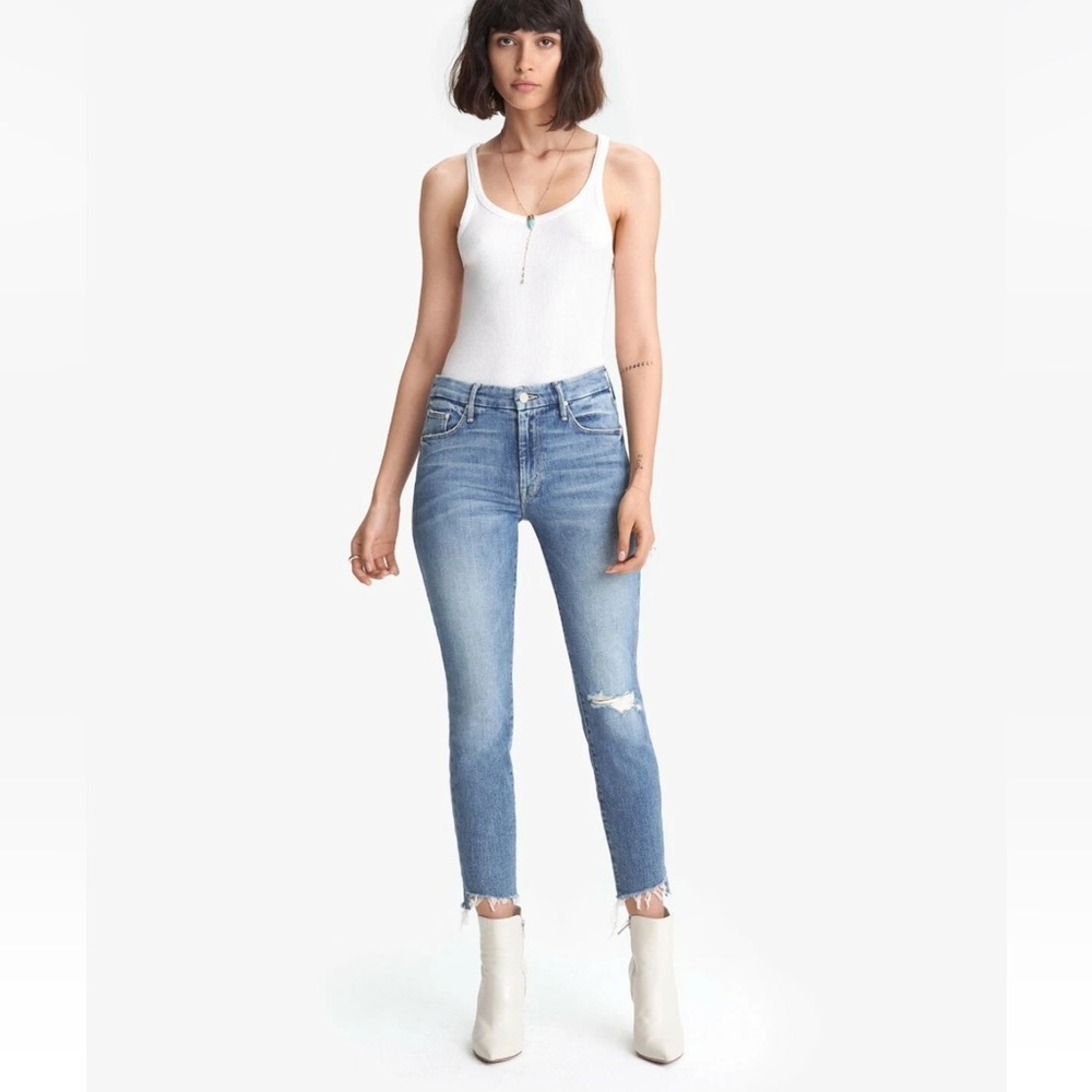 MOTHER The Looker ankle step fray exposed in secret sister